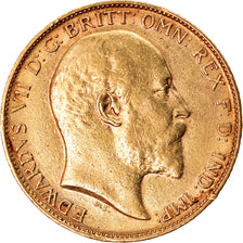 Moneda, Gran Bretaña, Edward VII, 1/2 Sovereign, 1903, MBC, Oro, KM:804