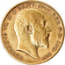 Coin, Great Britain, Edward VII, 1/2 Sovereign, 1905, EF(40-45), Gold, KM:804