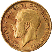 Moeda, Grã-Bretanha, George V, 1/2 Sovereign, 1911, EF(40-45), Dourado, KM:819