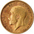 Moneda, Gran Bretaña, George V, 1/2 Sovereign, 1911, MBC, Oro, KM:819