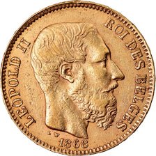 Munten, België, Leopold II, 20 Francs, 20 Frank, 1868, ZF+, Goud, KM:32