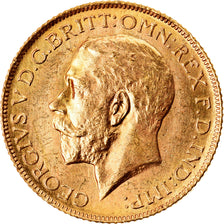 Moneda, Gran Bretaña, George V, Sovereign, 1925, EBC, Oro, KM:820