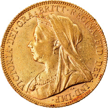 Moneda, Gran Bretaña, Victoria, Sovereign, 1900, MBC+, Oro, KM:785