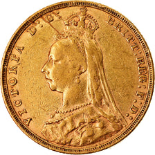 Moeda, Grã-Bretanha, Victoria, Sovereign, 1891, EF(40-45), Dourado, KM:767