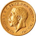 Moneda, Gran Bretaña, George V, 1/2 Sovereign, 1911, EBC, Oro, KM:819