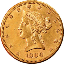 Munten, Verenigde Staten, Coronet Head, $10, Eagle, 1906, Denver, PR