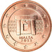 Moneda, Malta, Cent, 2013, FDC, Cobre chapado en acero
