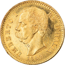 Munten, Italië, Umberto I, 20 Lire, 1882, Rome, PR+, Goud, KM:21