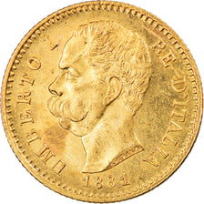 Moneda, Italia, Umberto I, 20 Lire, 1881, Rome, EBC+, Oro, KM:21