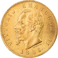 Monnaie, Italie, Vittorio Emanuele II, 20 Lire, 1865, Torino, SUP, Or, KM:10.1