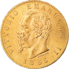 Moneda, Italia, Vittorio Emanuele II, 20 Lire, 1865, Torino, EBC, Oro, KM:10.1