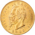 Coin, Italy, Vittorio Emanuele II, 20 Lire, 1865, Torino, AU(55-58), Gold