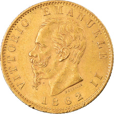 Moneta, Włochy, Vittorio Emanuele II, 20 Lire, 1862, Torino, EF(40-45), Złoto