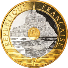 Moneta, Francia, Mont Saint Michel, 20 Francs, 2000, Paris, Proof, FDC