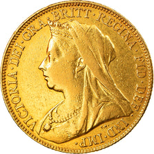 Moneta, Gran Bretagna, Victoria, Sovereign, 1898, BB, Oro, KM:785