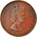 Moneta, Stati dei Caraibi Orientali, Elizabeth II, 2 Cents, 1964, BB, Bronzo