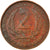 Moneda, Estados del Caribe Oriental , Elizabeth II, 2 Cents, 1964, MBC, Bronce