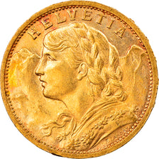 Münze, Schweiz, 20 Francs, 1902, Bern, VZ, Gold, KM:35.1