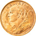 Coin, Switzerland, 20 Francs, 1935, Bern, AU(55-58), Gold, KM:35.1