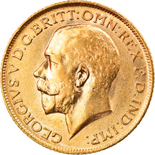 Moneda, Gran Bretaña, George V, Sovereign, 1912, EBC, Oro, KM:820