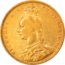 Coin, Great Britain, Victoria, Sovereign, 1892, VF(30-35), Gold, KM:767