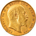 Moneda, Gran Bretaña, Edward VII, Sovereign, 1902, MBC+, Oro, KM:805