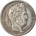 Moneta, Francia, Louis-Philippe, 25 Centimes, 1845, Rouen, BB+, Argento