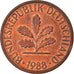 Münze, Bundesrepublik Deutschland, Pfennig, 1988, Munich, SS, Copper Plated