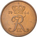 Munten, Denemarken, Frederik IX, 5 Öre, 1964, Copenhagen, ZF+, Bronze, KM:848.1