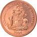 Coin, Bahamas, Elizabeth II, Cent, 2004, AU(55-58), Copper Plated Zinc, KM:59a