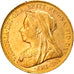 Coin, Great Britain, Victoria, Sovereign, 1899, AU(50-53), Gold, KM:785