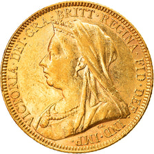 Münze, Großbritannien, Victoria, Sovereign, 1893, SS+, Gold, KM:785