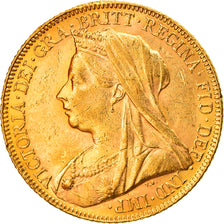 Moneta, Wielka Brytania, Victoria, Sovereign, 1900, AU(50-53), Złoto, KM:785