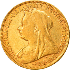 Munten, Groot Bretagne, Victoria, Sovereign, 1894, ZF, Goud, KM:785