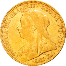 Moeda, Grã-Bretanha, Victoria, Sovereign, 1895, EF(40-45), Dourado, KM:785