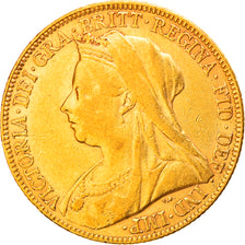 Moneta, Wielka Brytania, Victoria, Sovereign, 1898, EF(40-45), Złoto, KM:785