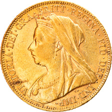 Coin, Great Britain, Victoria, Sovereign, 1899, EF(40-45), Gold, KM:785