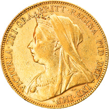 Coin, Great Britain, Victoria, Sovereign, 1899, AU(50-53), Gold, KM:785