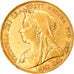 Moneda, Gran Bretaña, Victoria, Sovereign, 1899, MBC+, Oro, KM:785