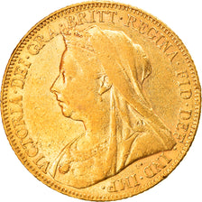 Moneta, Gran Bretagna, Victoria, Sovereign, 1900, BB, Oro, KM:785