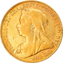 Munten, Groot Bretagne, Victoria, Sovereign, 1900, ZF, Goud, KM:785