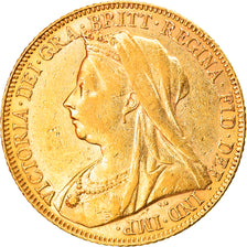 Monnaie, Grande-Bretagne, Victoria, Sovereign, 1900, TTB+, Or, KM:785