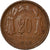 Coin, Chile, 20 Centavos, 1945, EF(40-45), Copper, KM:177