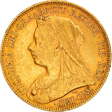 Moneta, Gran Bretagna, Victoria, Sovereign, 1899, BB, Oro, KM:785