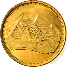 Munten, Egypte, Piastre, 1984/AH1404, PR, Aluminum-Bronze, KM:553.1