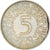 Moeda, ALEMANHA - REPÚBLICA FEDERAL, 5 Mark, 1970, Karlsruhe, AU(50-53), Prata