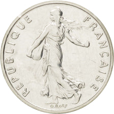 Coin, France, 1/2 Franc, 1982, MS(65-70), Silver, KM:P728, Gadoury:91.P2