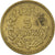 Moeda, França, Lavrillier, 5 Francs, 1946, EF(40-45), Alumínio-Bronze