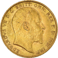 Münze, Großbritannien, Edward VII, Sovereign, 1902, VZ, Gold, KM:805