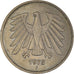 Moeda, ALEMANHA - REPÚBLICA FEDERAL, 5 Mark, 1975, Stuttgart, EF(40-45)